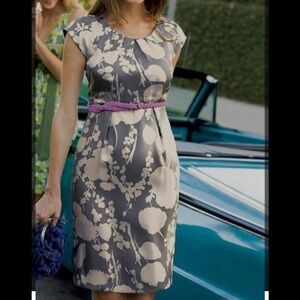 BODEN Silk Floral Sheath Dress Sz 10R